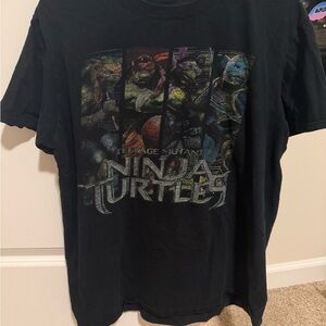 Ninja Black Cotton T-Shirt